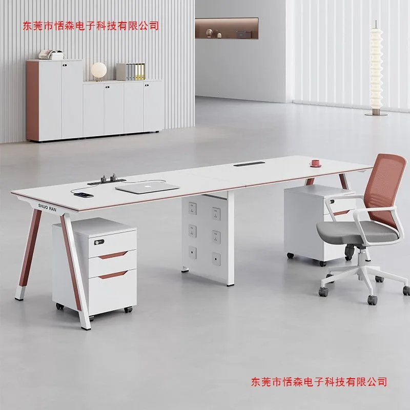 Staff office table and chair combination, simple and modern face-to-face sitting,staff screen,card seat,computer table and chair