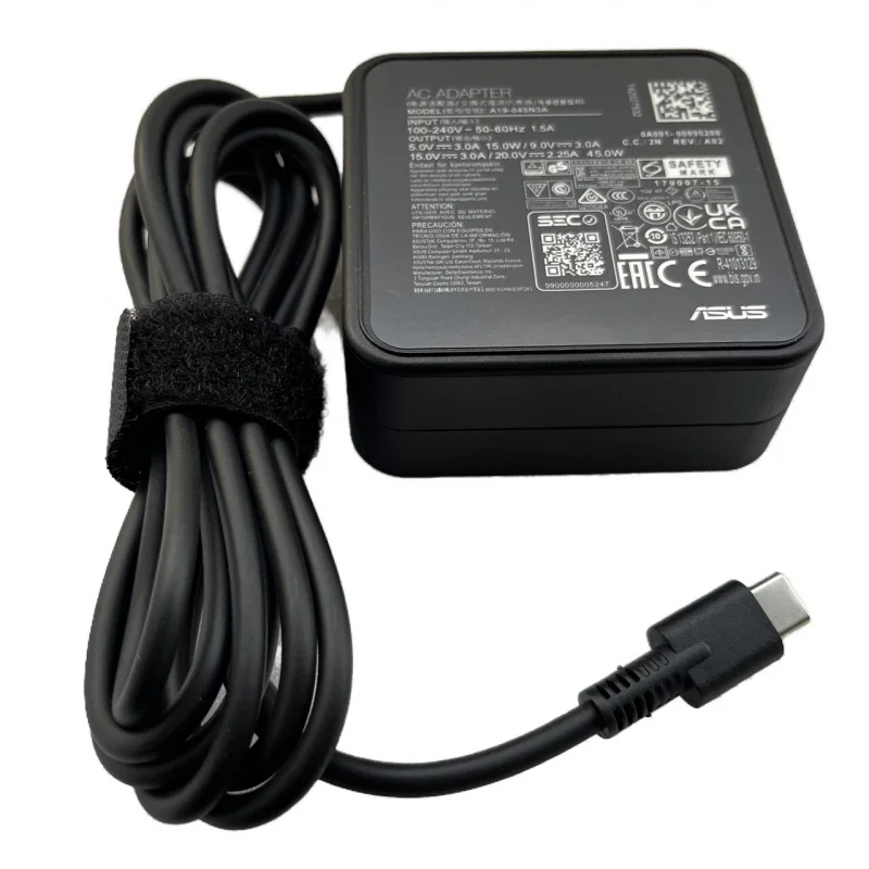 

Зарядное устройство переменного тока типа C, 20 В, 2,25 А, 45 Вт, для Asus Chromebook Flip C302 C213 C302C