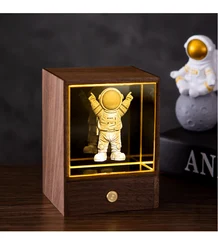 Charge Night Lights Room Decor Little Prince Rose DIY lamp Agaric Bedroom New Year Christmas Material nightlight Gift for Kids