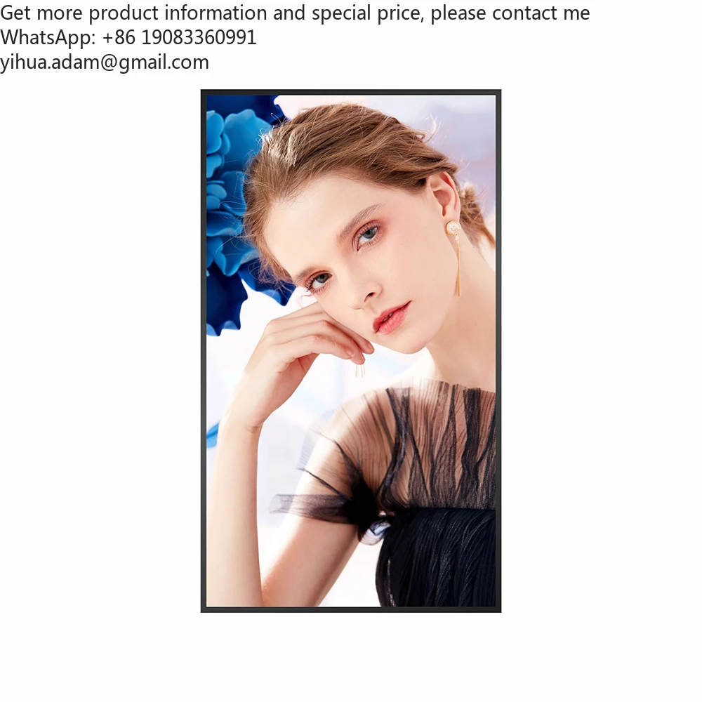 27 Inch Factory Special Ultra-thin Wall Mounted Advertising Machine HD Touch Video Player Display