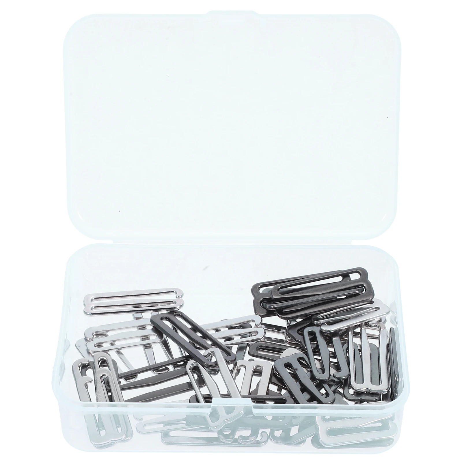 

40pcs Strap Adjusters Metal: Durable Zinc Alloy Bra Hooks Replacement For Swimsuit Lingerie Dress Camisole 1.8Cm 2.4Cm Bra Strap
