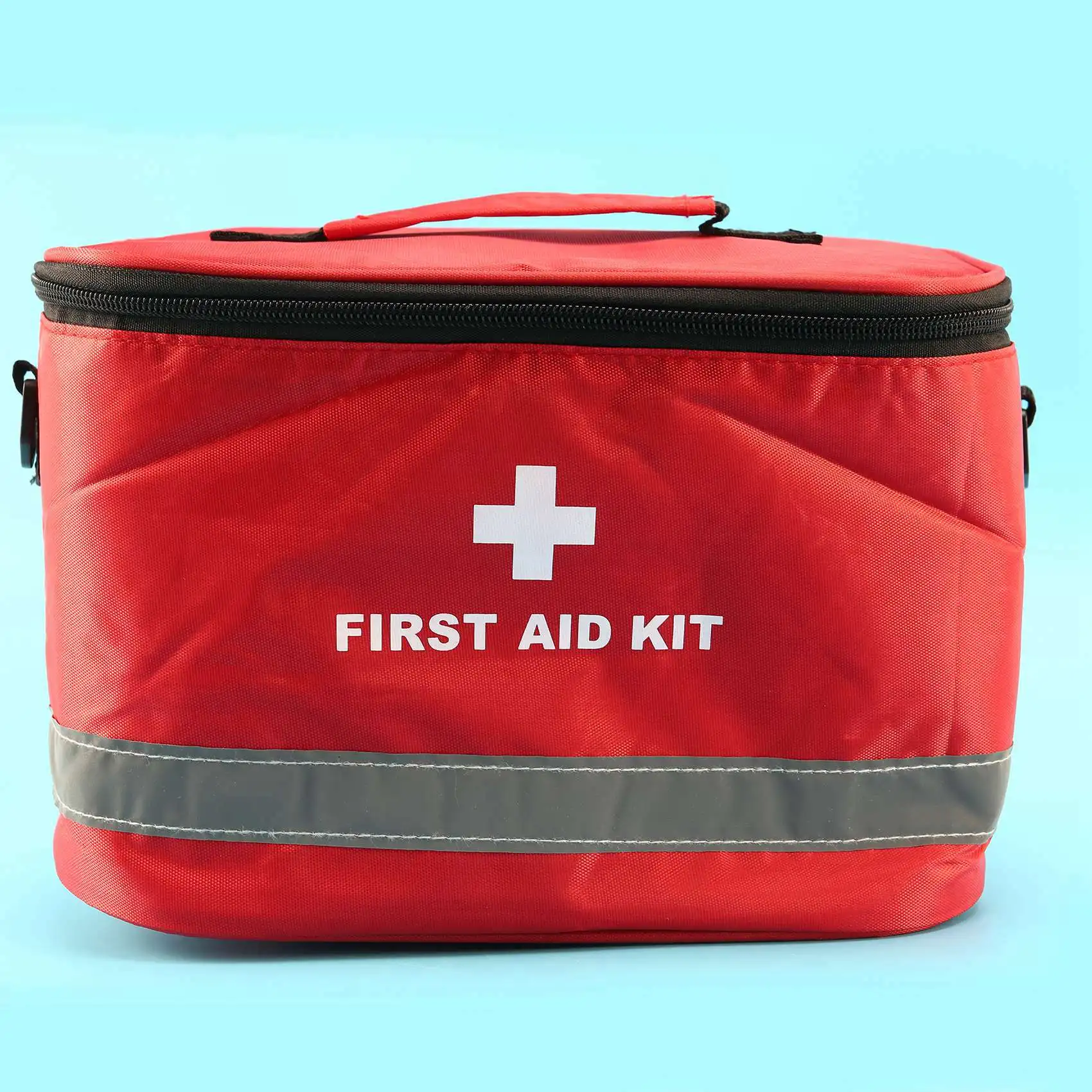 ABZZ-3X Outdoor First Aid Kit Sports Camping Bag Home Emergency Survival Package Red Nylon