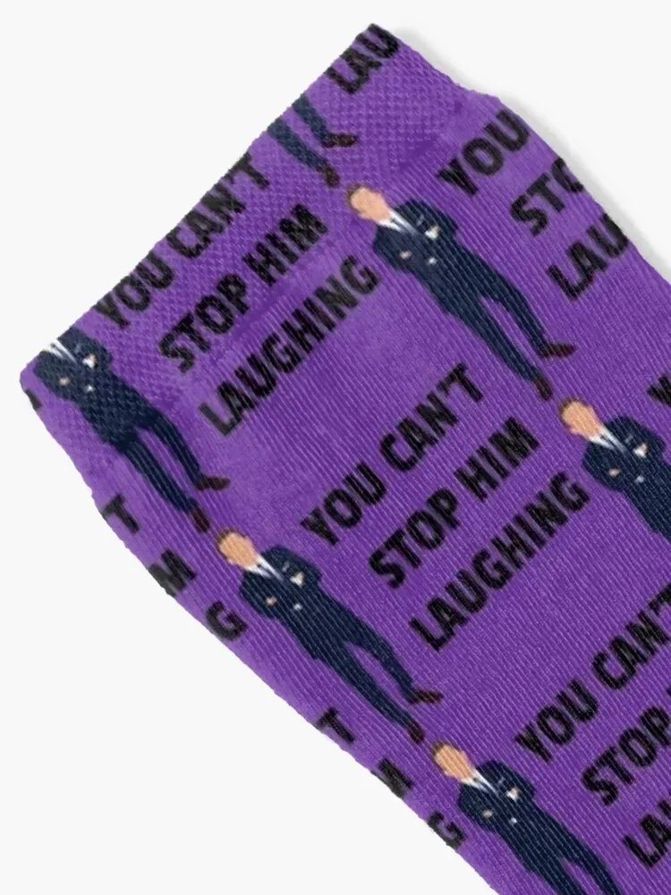 You Can't Stop Him Laughing - original Bradley Walsh fan art Socks colored golf Socks Man Women's