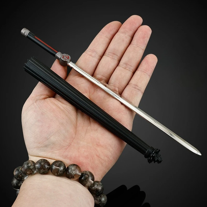 22CM Regenschirm-Wielding Ghost Su Changhe's Regenschirm Schwert Waffen Modell Sammlerstück Schreibtisch Ornamente Kreatives Geburtstagsgeschenk Spielzeug