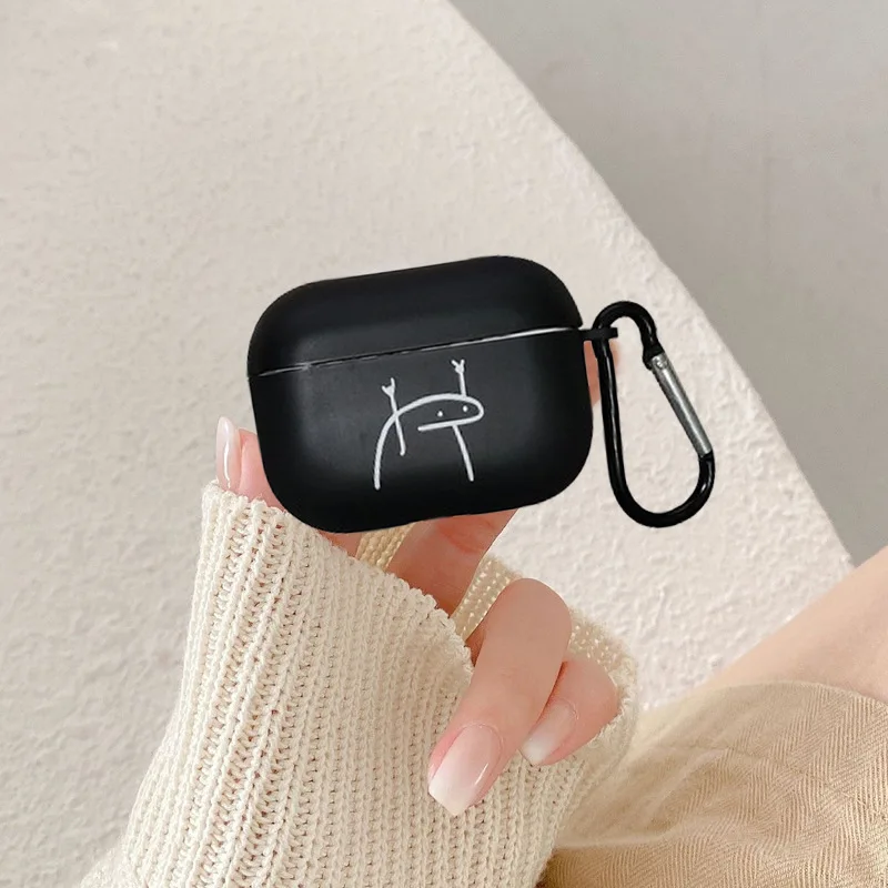 面白いマッチ棒フロストラインマン クリアイヤホンケース AirPods 3/2Pro用 ソフトカバー AirPods2/3/1用 保護アクセサリーシェル