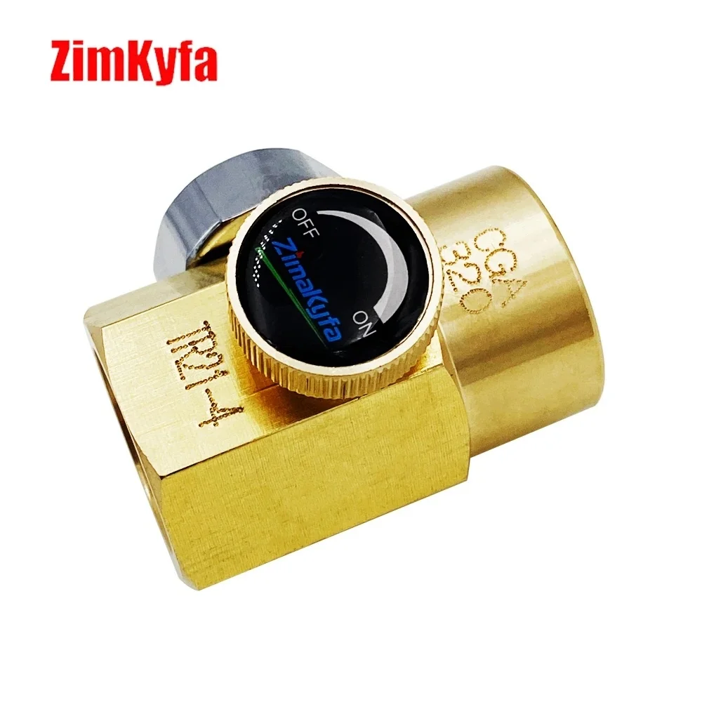 CO2 Cylinder Refilling Fill Station Adapter Soda Bottle Adapter with Bleed Valve and Pressure Gauge TR21-4 to CGA320 Connector