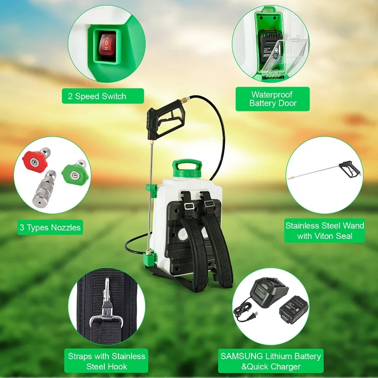 YYHC-15L 2.6A Agricultural pump sterilizer Professional battery-powered electric knapsack sprayer