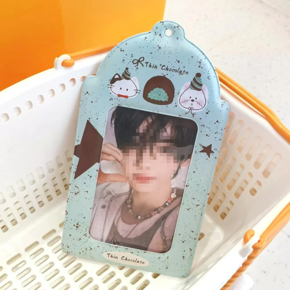 

A5 Postcard Card Holder Giant with Ribbon Kpop Idol Photo Protection Cover PVC High Appearance Level Ideal Gift for Fangirls