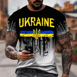 3d Men Ukraine Military Army Emblem T-Shirts Ukrainian Flag Logo Tshirt Cotton Tees Womens T Shirt T Shirt For Men Kid tshirt