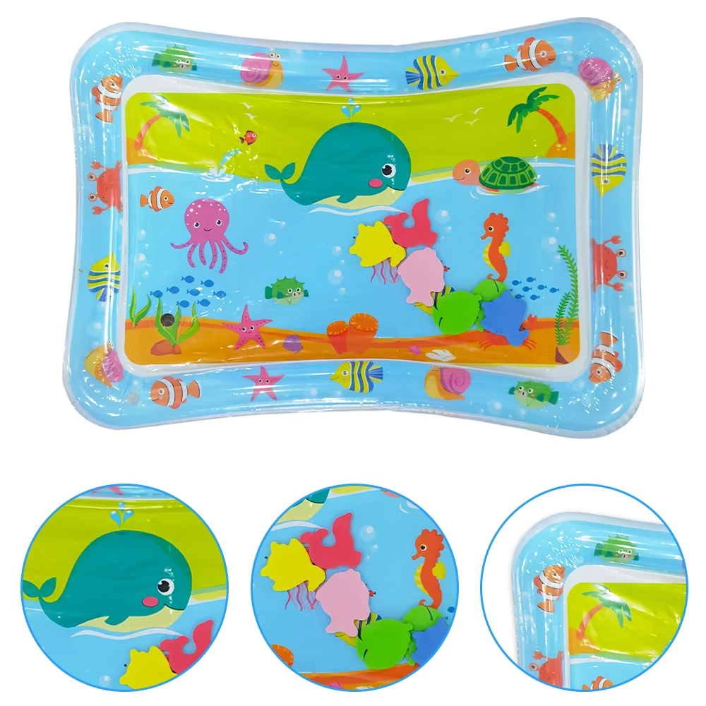 1pc Blauwal Aufblasbare PVC Spielen Wasser Matte Baby Kleinkind Pad Frühen Bildung Aktivität Spielzeug Matte Kissen Geschenk