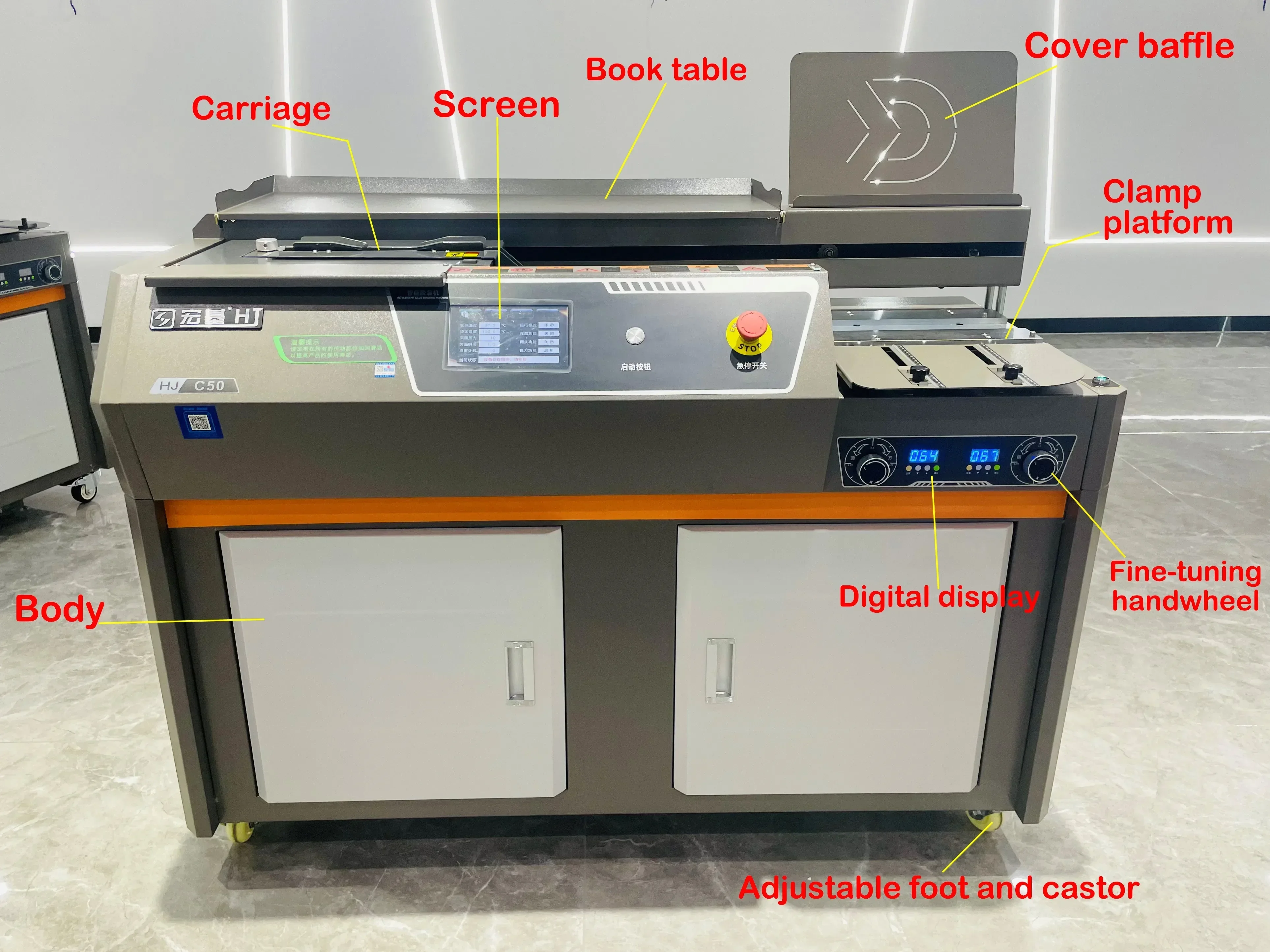 High Speed Programmed Perfect binding machine Glue Book Binder C50C60 FRONT CE