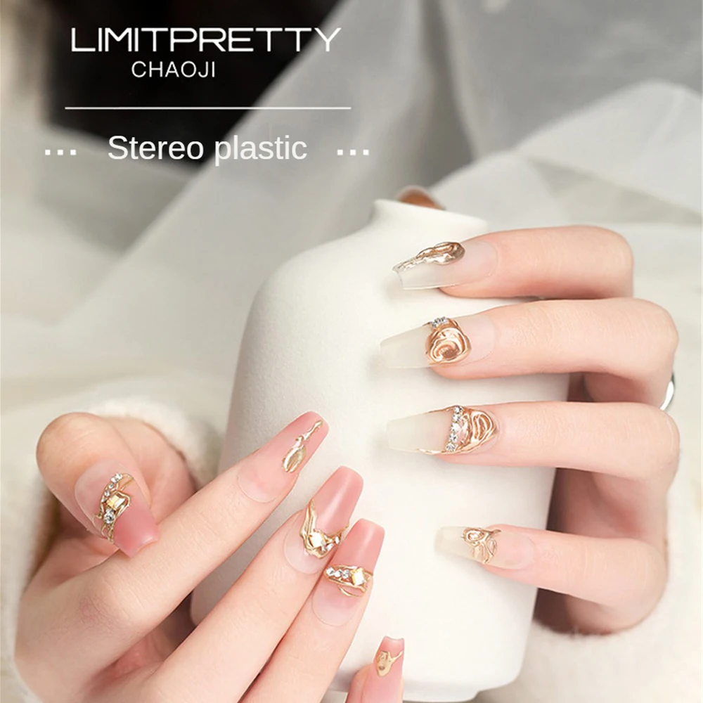 Manicure w kształcie 3d przezroczysty klej samoprzylepny żel akcesoria do paznokci lustrzany proszek Model żelowe paznokcie dekoracje paznokci 5/15g