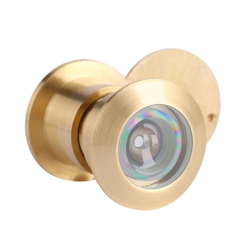 Premium 28mm Door Viewer Satin Gold Finish Brass Peephole Viewer Security Door Viewer Home