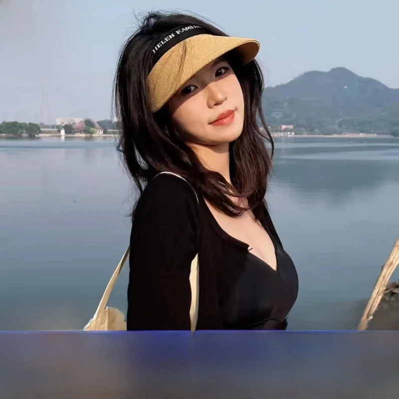 

Helen Rfia St Hat Женская летняя дорожная солнцезащитная шляпа с большими полями Emp Top Hat Повседневная кепка на весну и лето