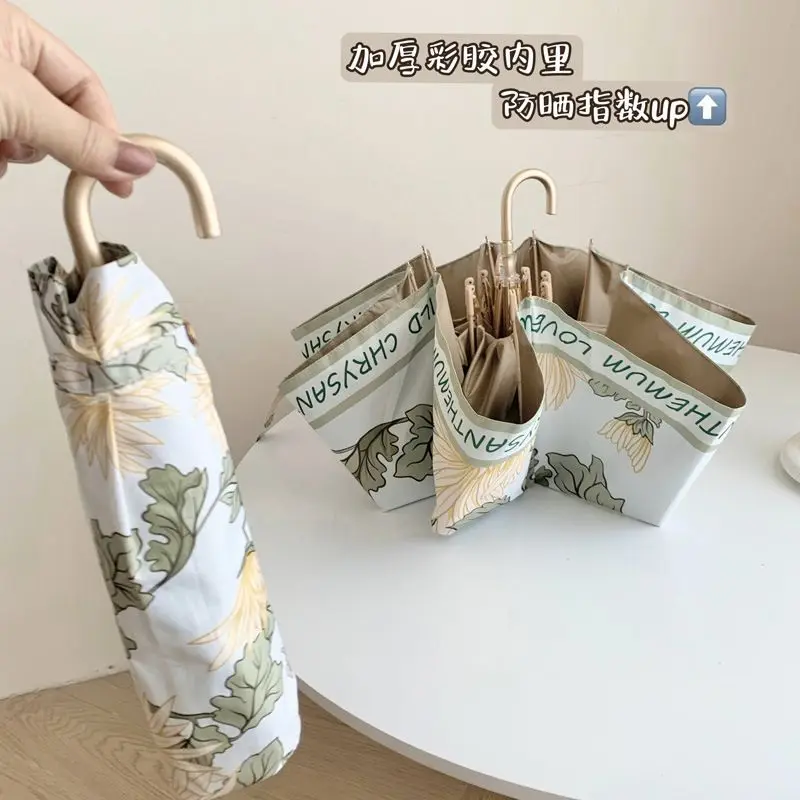 

Солнцезащитные зонты, устойчивые к ультрафиолетовому излучению, складные, для женщин, с высоким уровнем защиты и в ретро-стиле.