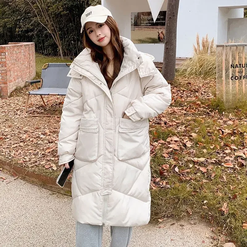 

Warm Winter Long Women Parkas Chaqueta Thick Cotton Padded Windproof Parcas Overcoat Casual Loose Snow Wear Jaquetas