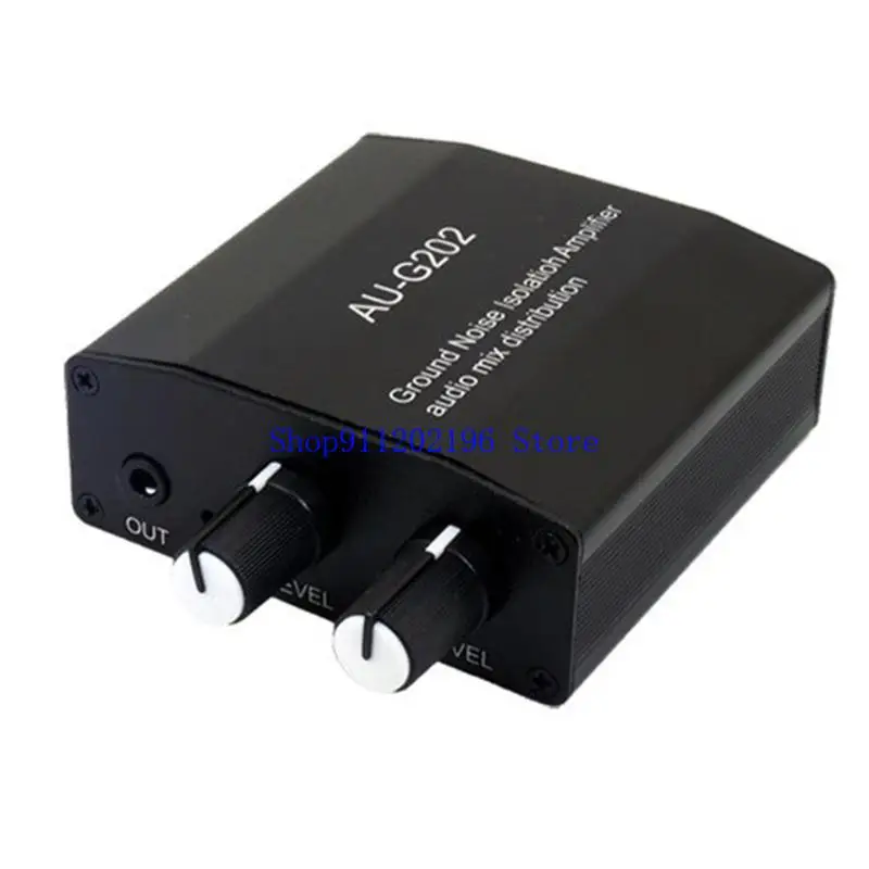 P82A 2-in-2 아웃 3.5mm 스테레오 헤드폰 믹서 사운드 제어 컴퓨터 게임 2in1