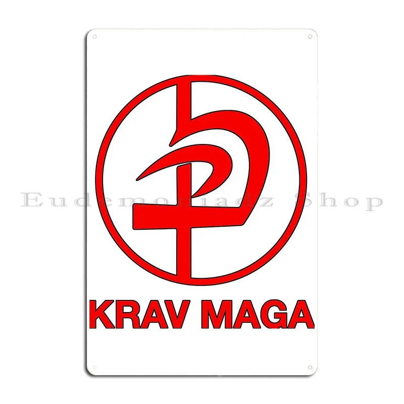 Krav Maga Logo Metal Plaque Poster Bar Cave Wall Decor Party Print Garage Tin Sign Poster