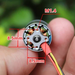 1pc Micro 1104 HM Brushless Motor 1-2S 4300KV Mini RC Quadcopter Drone  for Diy Mini FPV Indoor Traversing Machine