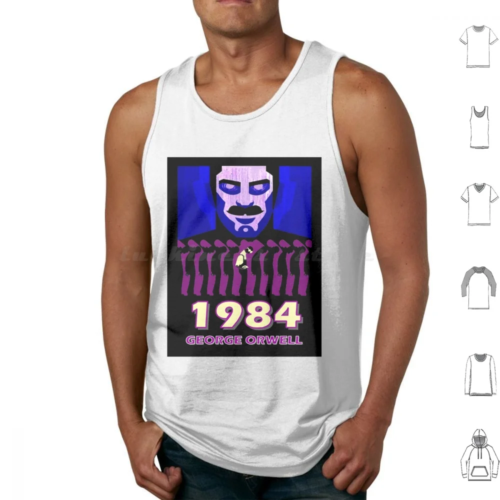 George Orwell 1984 : Watching Psychedelic Print Tank Tops Vest Sleeveless George Orwell George Orwell 1984 Past Future