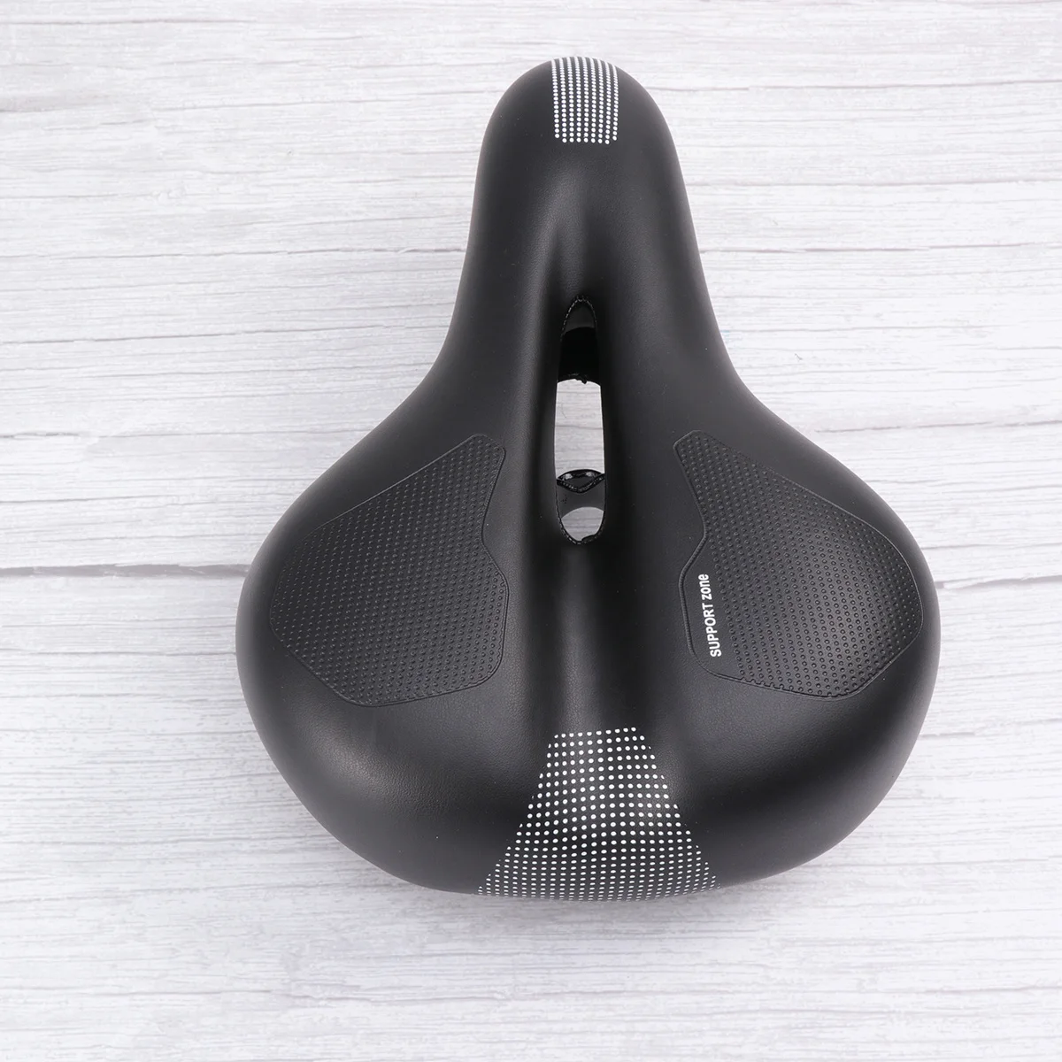 

Black Comfortable Bike Seat with Thick Padding Dual Spring Suspension Fits Road Mountain Racing Bicycles Seat with Spring Design