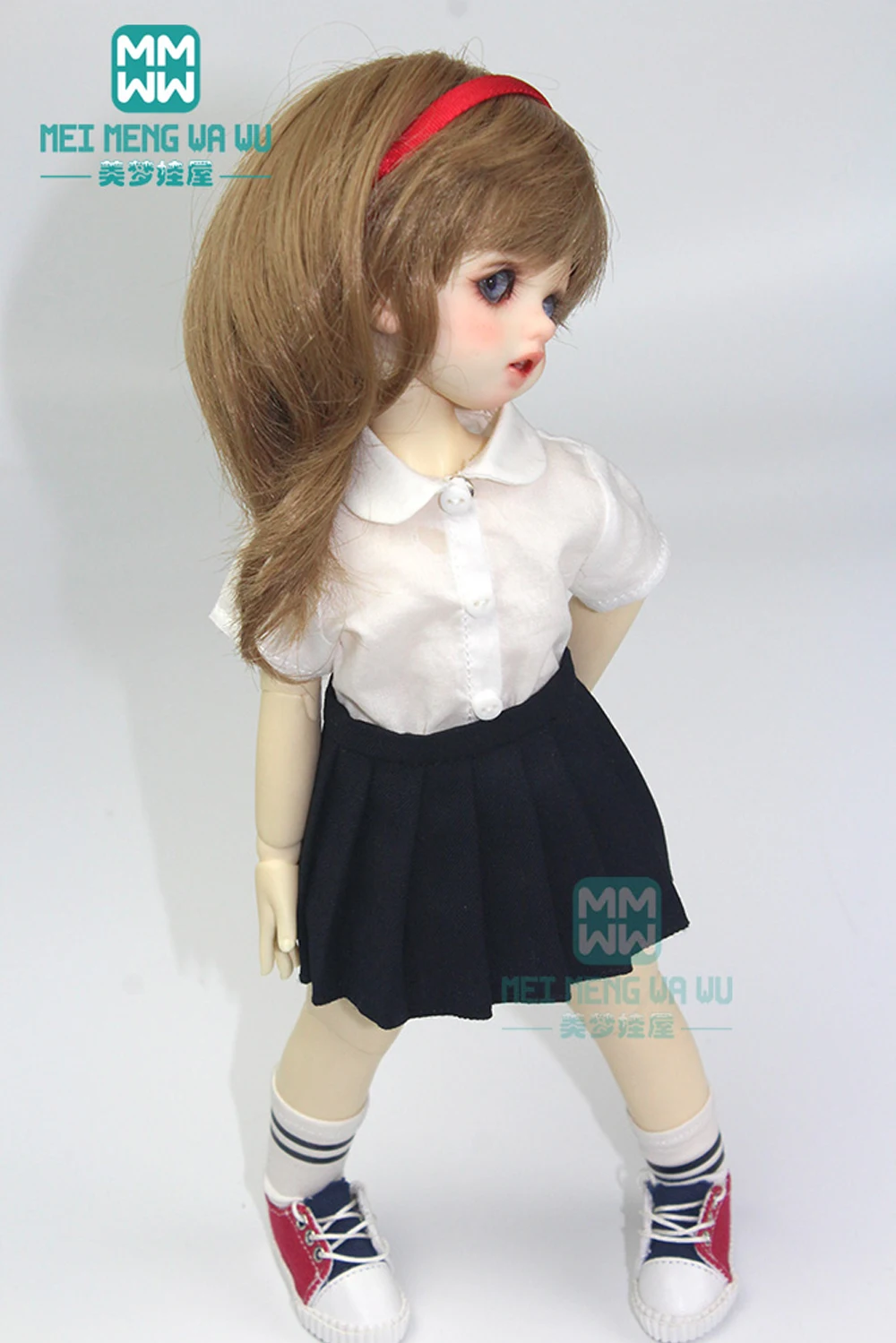 ファッショナブルな人形の髪1/3 1/4 1/6 bjd/sd,かつら,大きなカールのアクセサリー