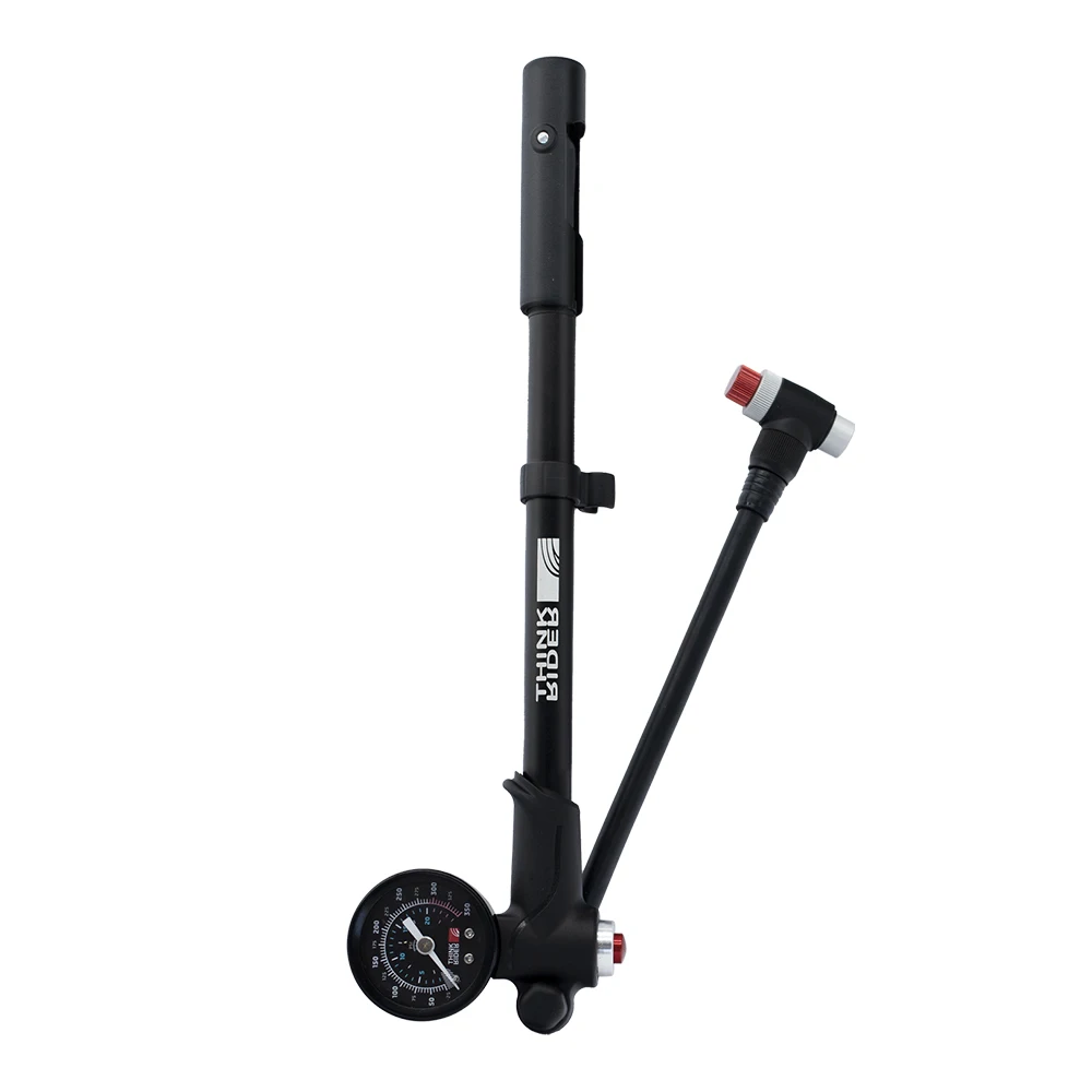 ThinkRider Portable High-pressure 350psi Bike Air Pump with Gauge for Fork & Rear Suspension Shock Absorber Mountain Bicycle view 6