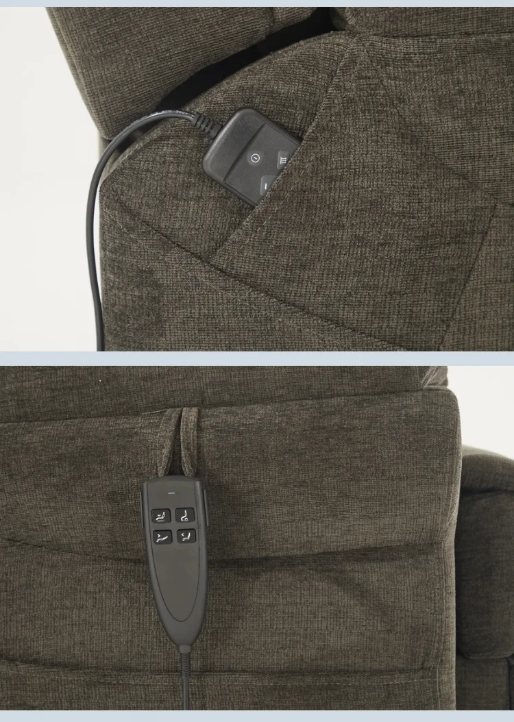 Home Power Microfiber Lift Chair Recliner For Elderly Headrest Power Lumbar Support Lay Flat Recliner Chair