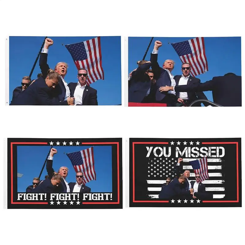 Präsident Wahl Banner Präsident Dekorationen Doppelseitige Gartenflagge Präsident Dekorationen Große Abstimmung Flagge für Festivals