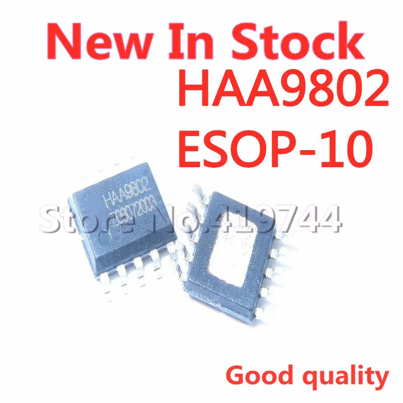 10PCS/LOT HAA9802 ESOP-10 SMD boost with anti-breaking sound audio power amplifier chip  In Stock NEW original IC