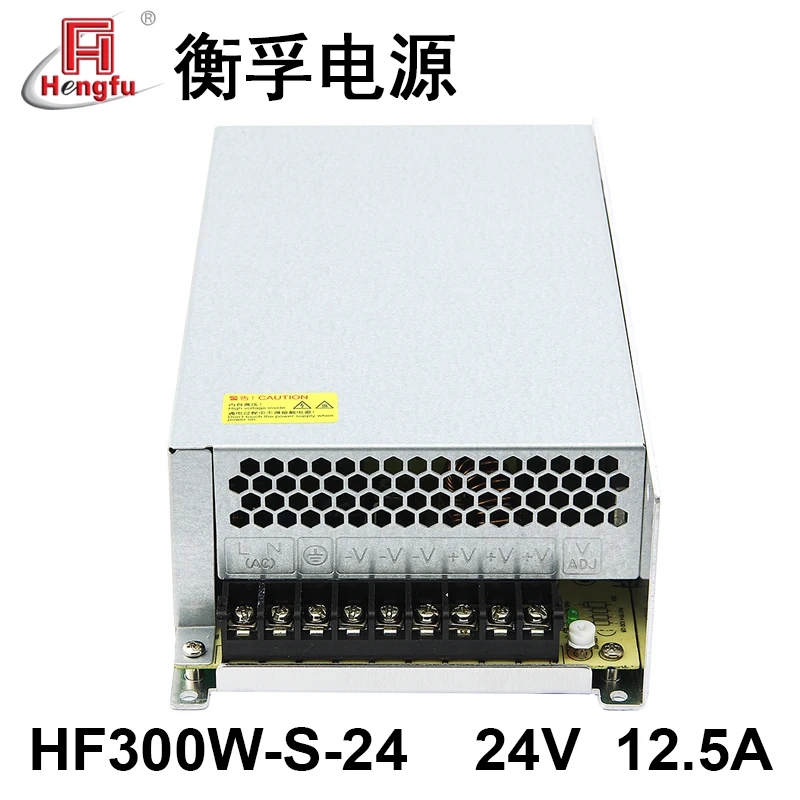 

Hengfu HF300W-S-24 Adapter Charger DC24V 12.5A Singel-Channel Output Switching Power Charger