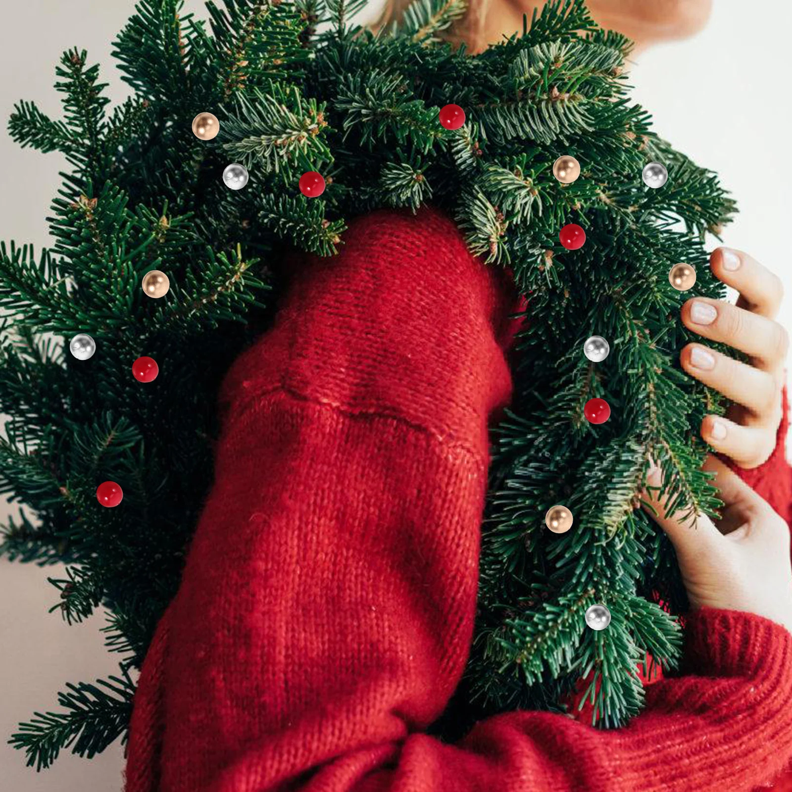 

300Pcs Lifelike Artificial Berries Christmas Tree Decor High Realism Vibrant Colors Lightweight Design Durable Reusable