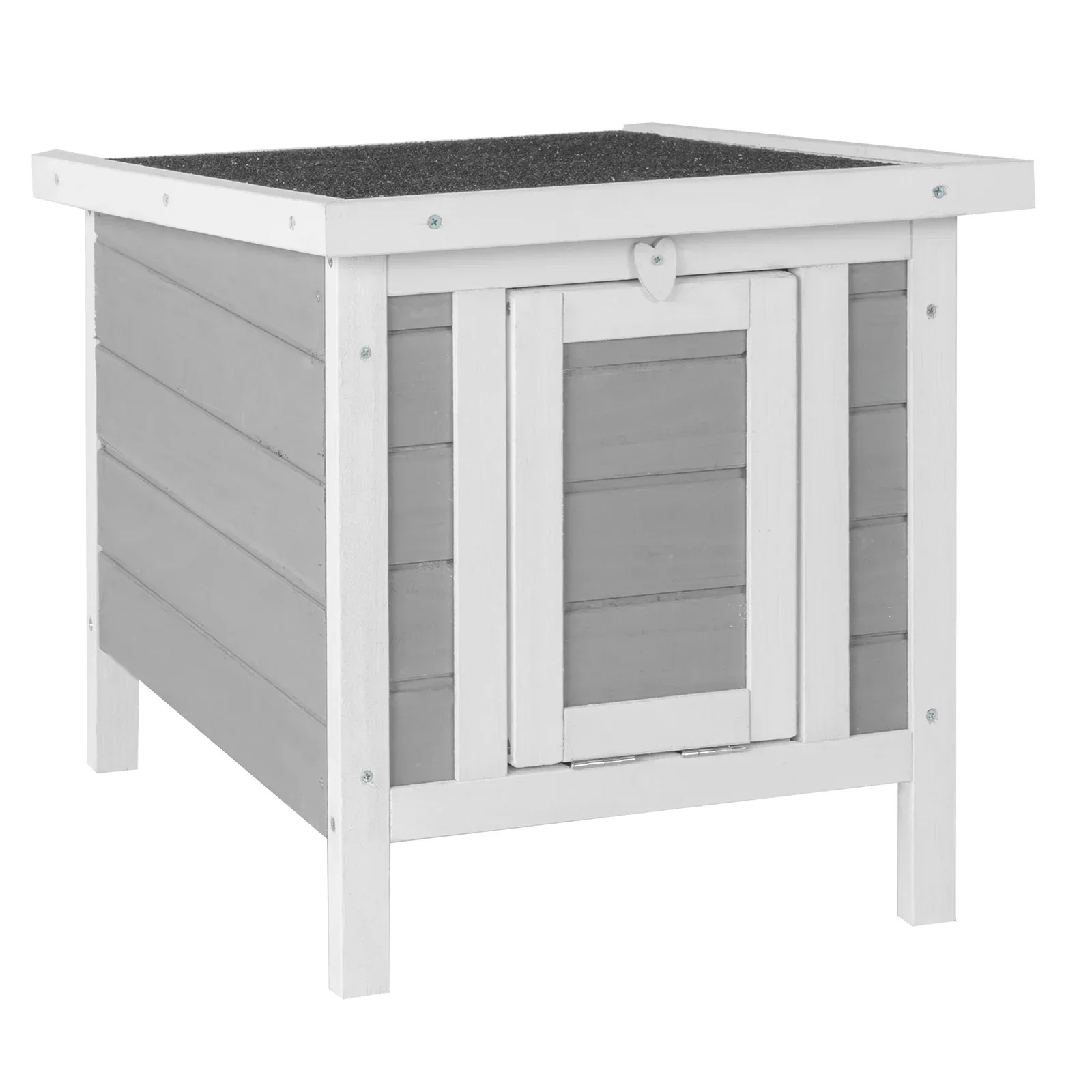 

20" Wooden Waterproof Rabbit Hutch Pet Bunny Small Animal House Habitat Gray