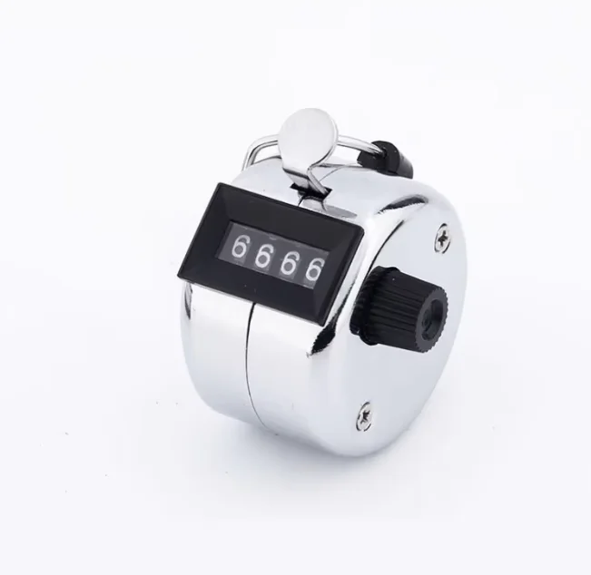 4-Digit Digital Hand Tally Counter Manual Golf Clicker Mini Handheld Mechanism for Sports And Games Training
