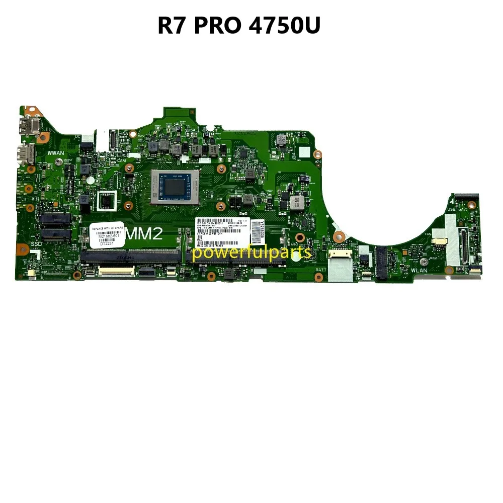 For HP EliteBook 855 G7 Motherboard M21682-601 R7 4750U Cpu On-Board 6050A3200201-MB-A01 Working Good