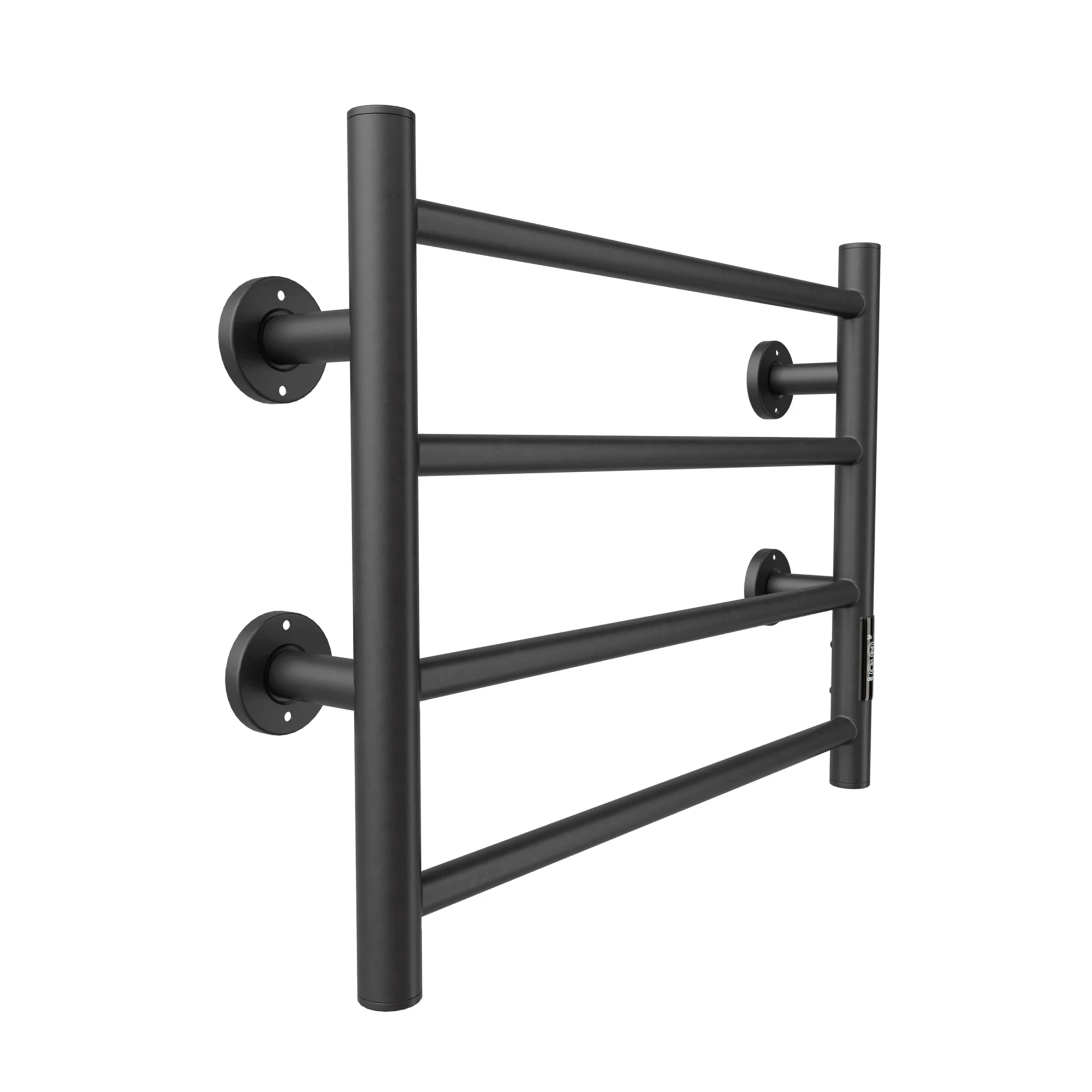 Heated Towel Rack, 4-Bar Electric Towel Warmer Rack For Bathroom, Metal Wall Mounted Towel Warmer With Built-in Timer