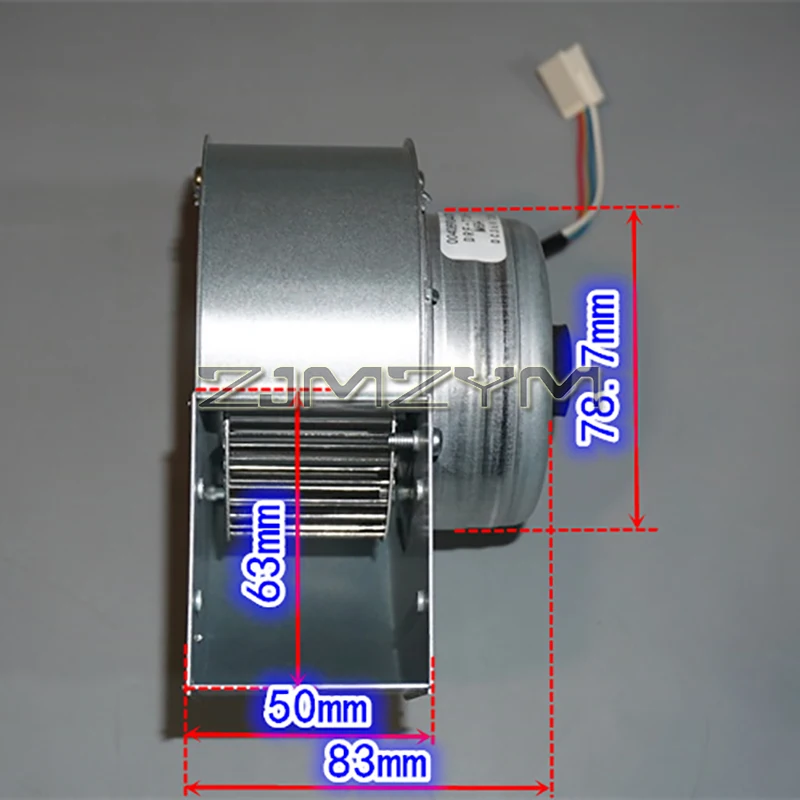 DC Centrifugal Fan 25W Metal Turbine Turbo Blower Dual Ball Bearings Brushless Cooling Turbo Blower Fan  with Air Adjustment