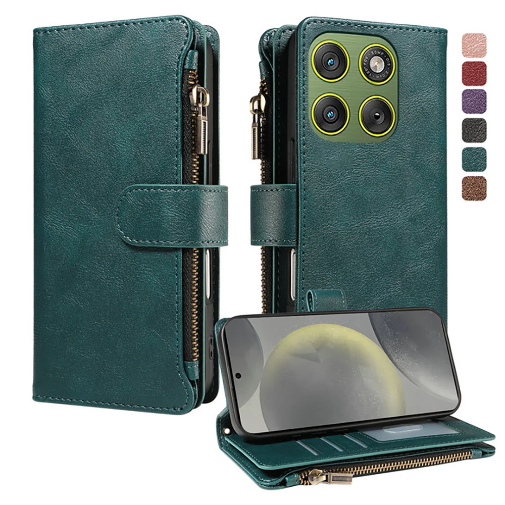 Edge70 60 50 Fusion 5G Luxury Case For Motorola Edge 70 Pro Zipper Leather Wallet Shell Moto Edge 60 Neo 50 Ultra 60s 40 Cover
