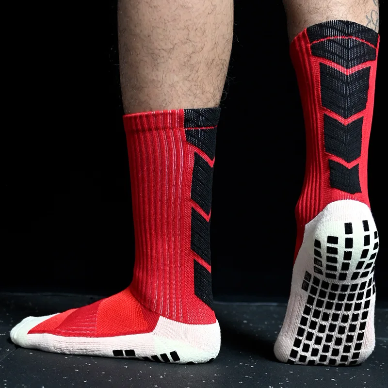 Calcetines antideslizantes de fútbol para hombre, almohadillas de agarre antideslizantes para fútbol, baloncesto, deportes