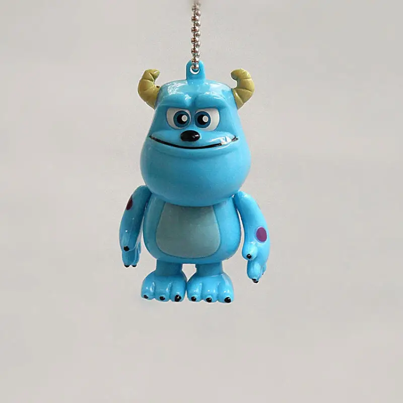 

Мультяшный пластиковый брелок-цепочка с Дональдом Даком, Микки, Джеймсом П. Салливаном, вращающийся, для чехла телефона, декоративная игрушка, украшение для сумки, застежки-молнии