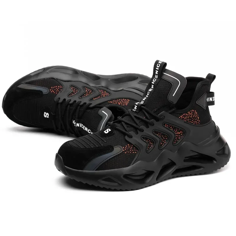 Work Sneakers Men Indestructible Safety Shoes Men Steel Toe Shoes Work Boots Men Puncture Proof Industrial Boots High Quality
