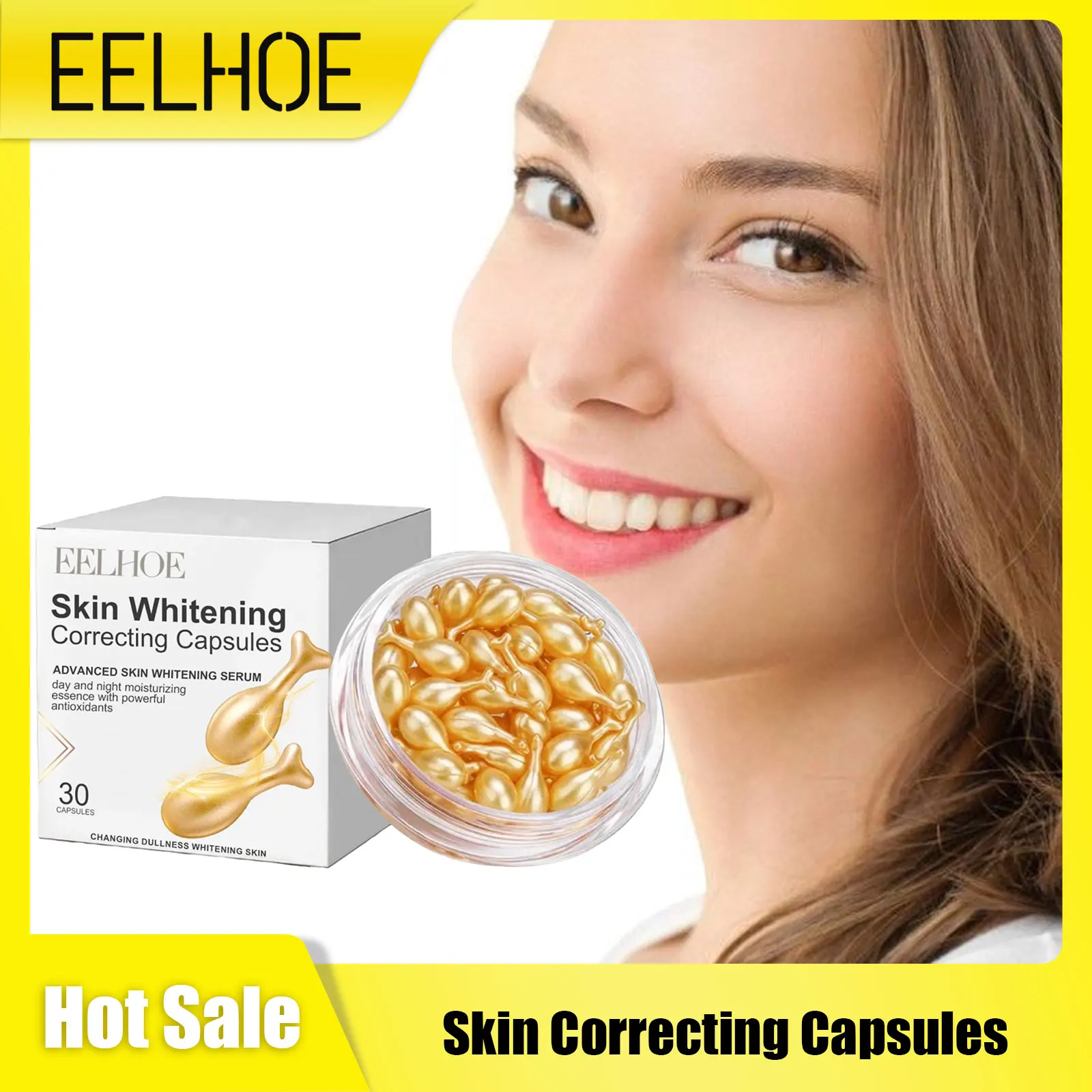 

Vitamin E Capsules Brightening Skin Bleach Dull Skin Anti Dark S-pots Pigment Corrector Rejuvenated Skin Smooth Serum Capsules