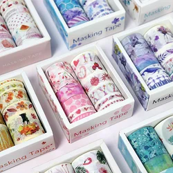 10 Rolls Seasons Washi Tape Scrapbooking Material DIY Gift Wrapping Sticker for Journal Planner Decoration Paper Craft Supplies