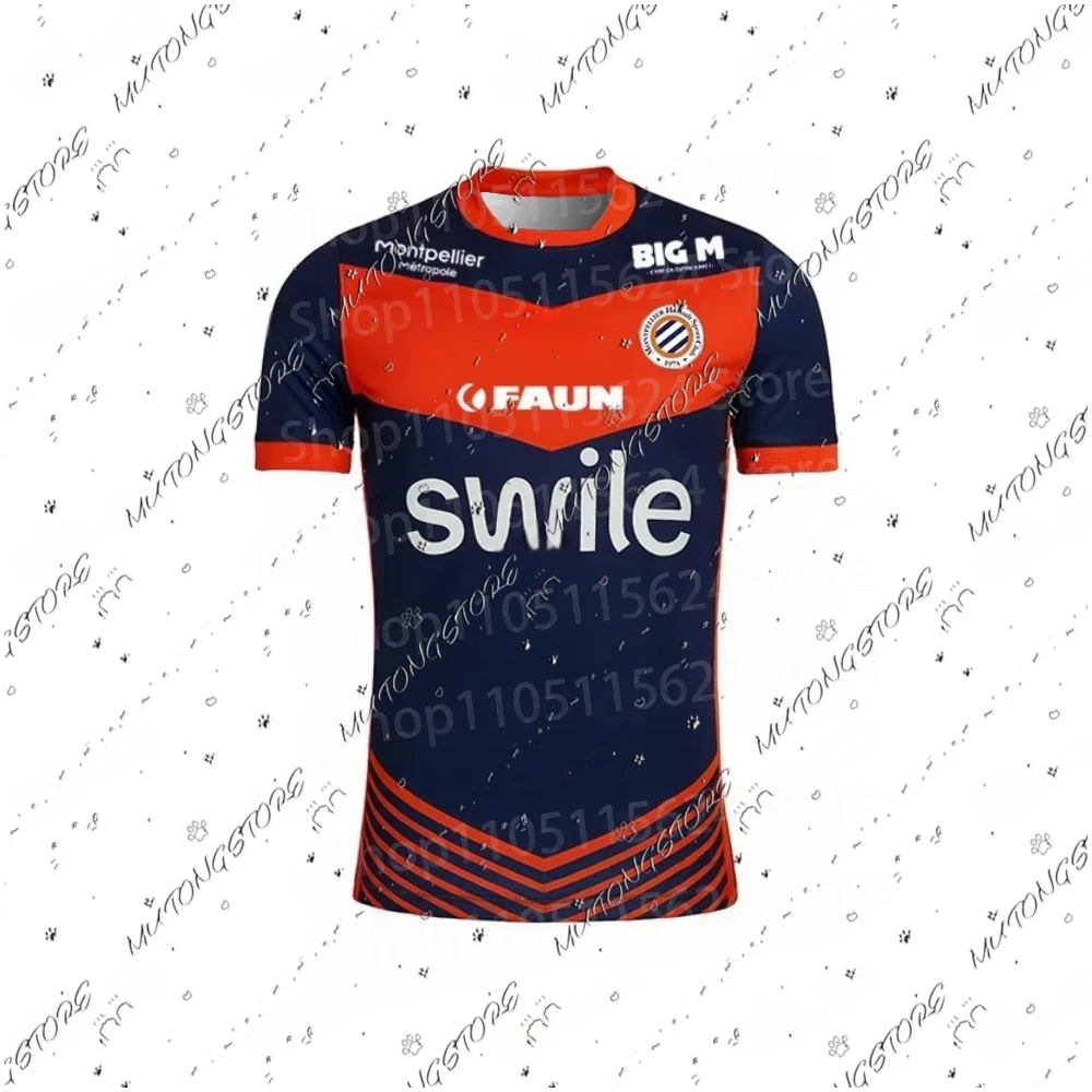 فرنسا رائجة البيع 2025-26 مونبليير HSC نمط جديد تي شيرت رياضي غير رسمي لكرة القدم جيرسي موضة الكبار طفل للجنسين ثلاثية الأبعاد مطبوعة #1