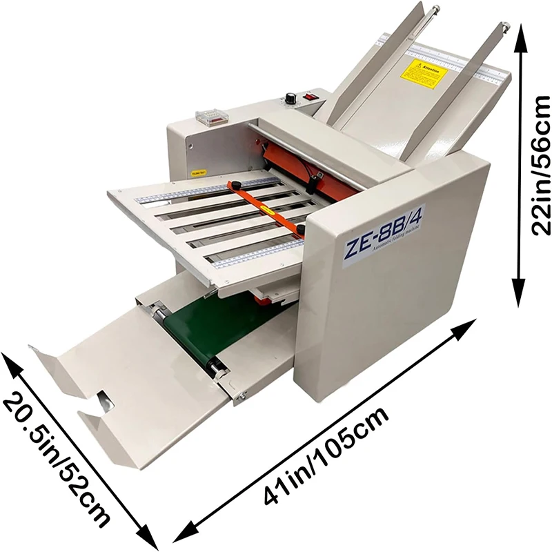 آلة طي الورق الأوتوماتيكية، آلة أوريغامي قابلة للطي للمستندات، سرعة قابلة للتعديل، مجلد ورق المكتب، الحروف اليدوية