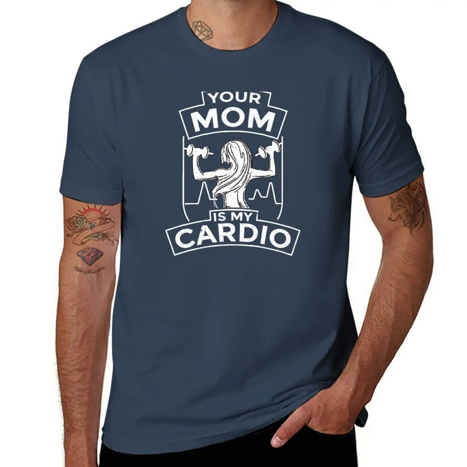 

Your Mom Is My Cardio - Funny Gym Cardio Training gift T-Shirt Lightweight Hiking T-Shirt