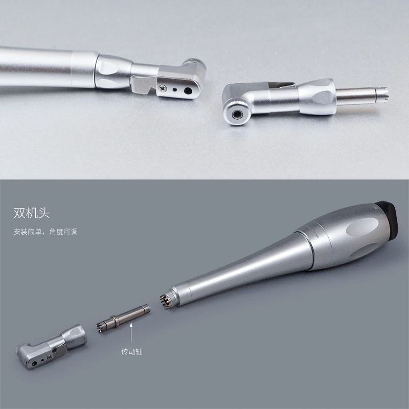 Silver Dental Abutment Implant Wrench Screw Driver Contra Angle Dental Implant Torque Wrench 5N-35N with 16 DRIVERS