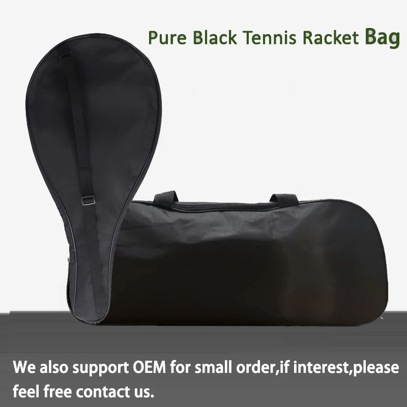 

Оксфордская теннисная сумка, портативная профессиональная оригинальная сумка на одно плечо для теннисной ракетки, сумки для хранения бадминтона, черные