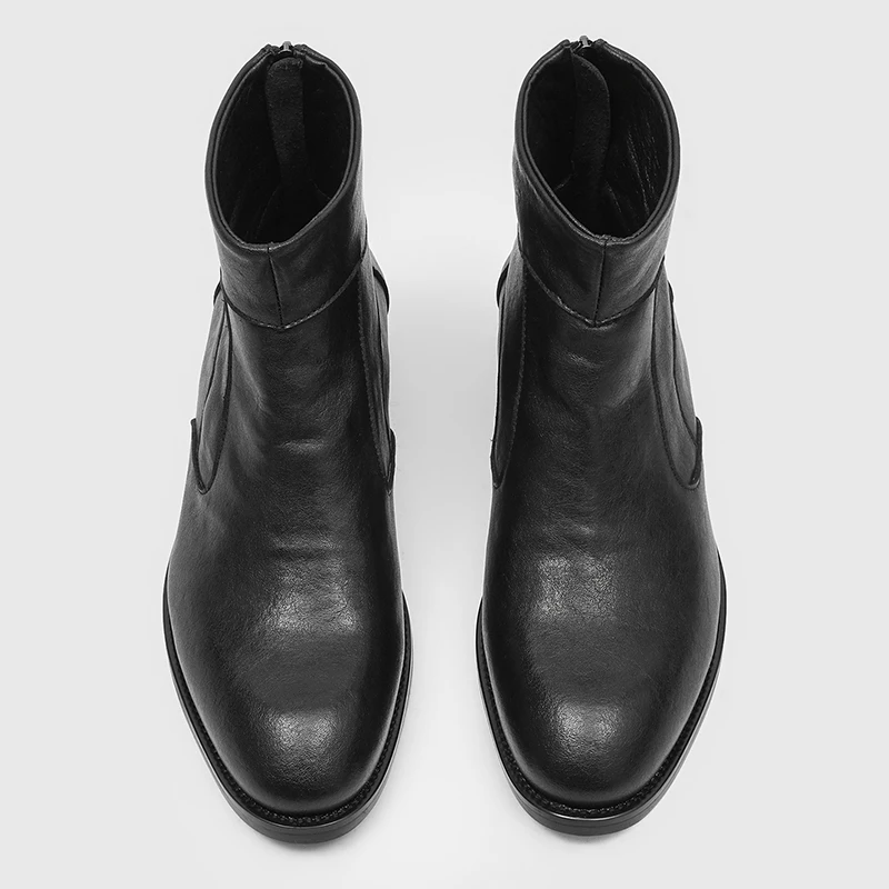 New Chelsea Boots Men Shoes Retro High Top Fashionable Simple Elegant Soft and Comfortable Suitable for Business Daily Use