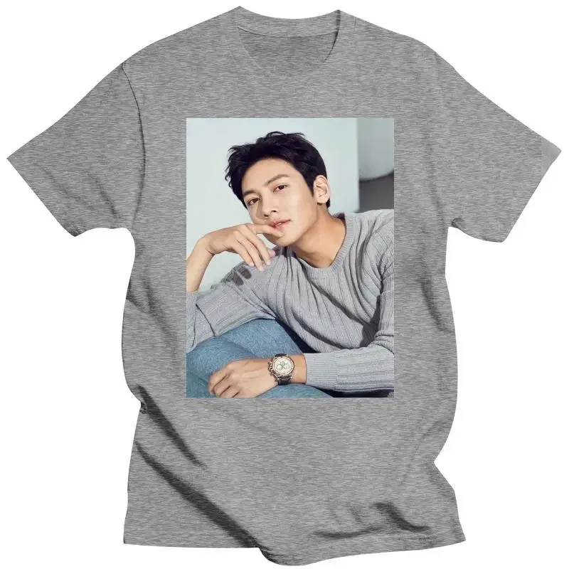 New arrived short sleeve brand cotton top Ji Chang Wook T-Shirt Print Top fashion print tshirts male casual style tee-shirt